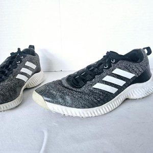 Adidas Spikeless Golf Shoes Size 8 Black and‎ White ECO Friendly EUC